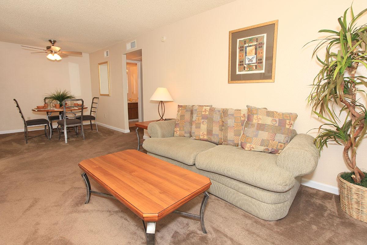 a living room filled with furniture and a rug