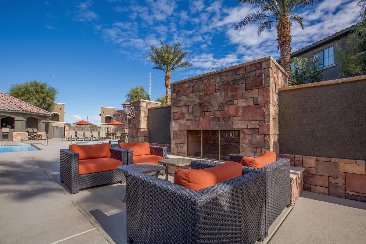 Enjoy the Lounge Area with Wet Bar at The Passage Apartments