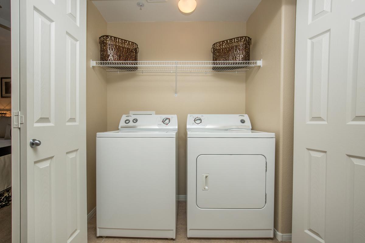 The Signatures In-Unit Washer and Dryer at The Passage Apartments