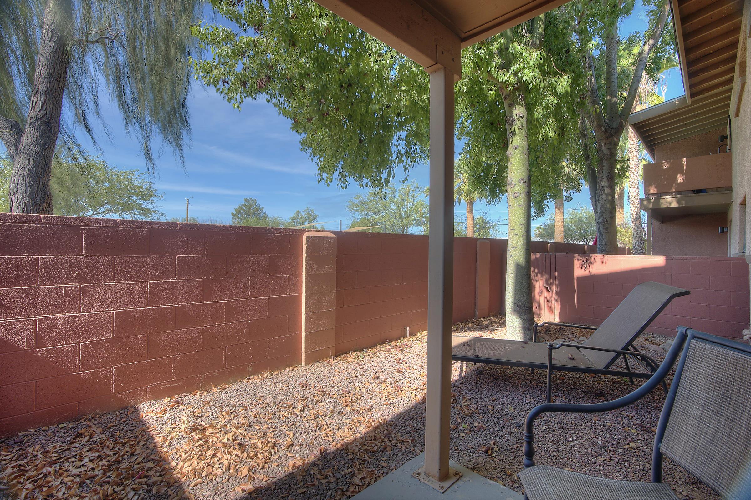 a bench in front of a window