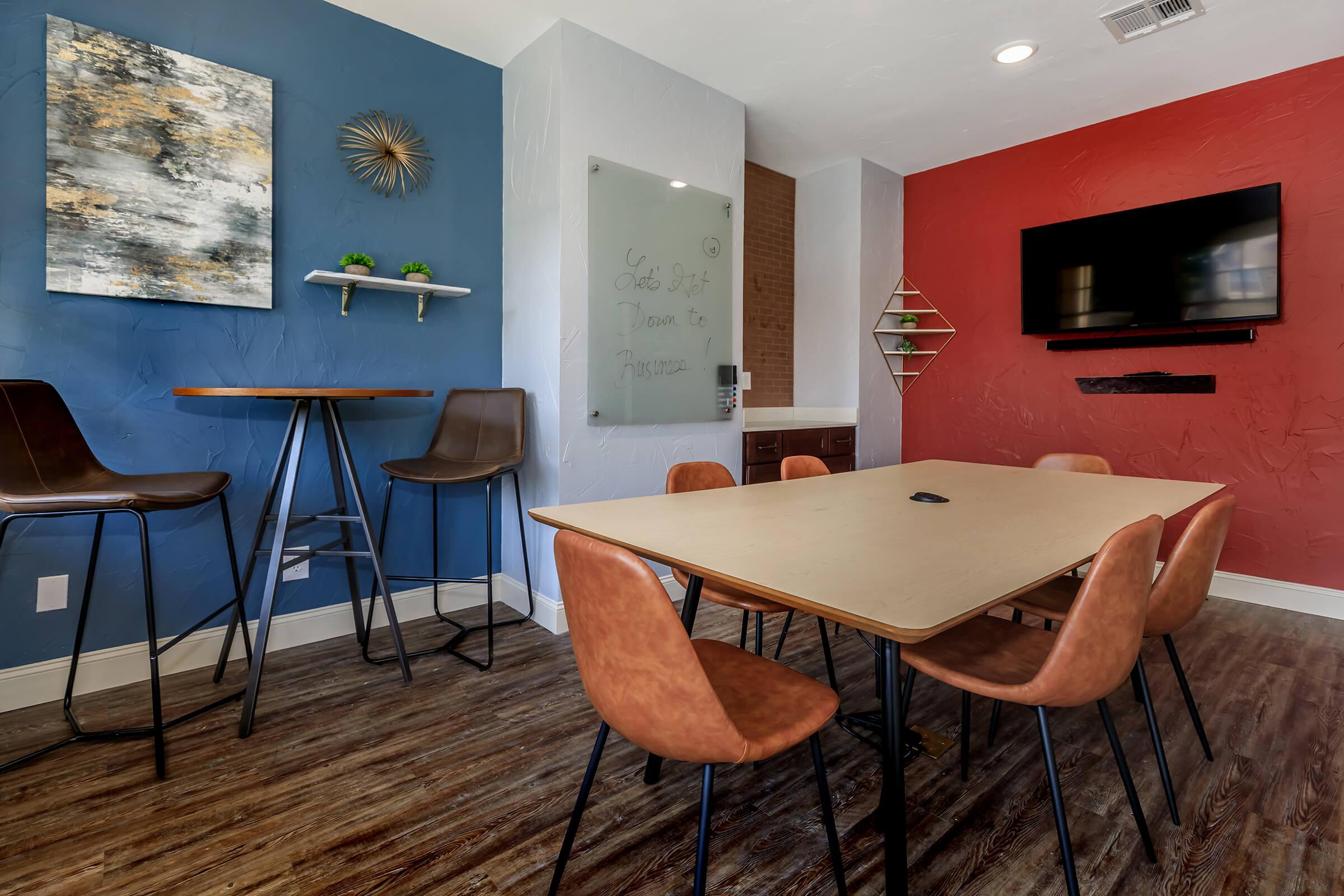 a dining room table