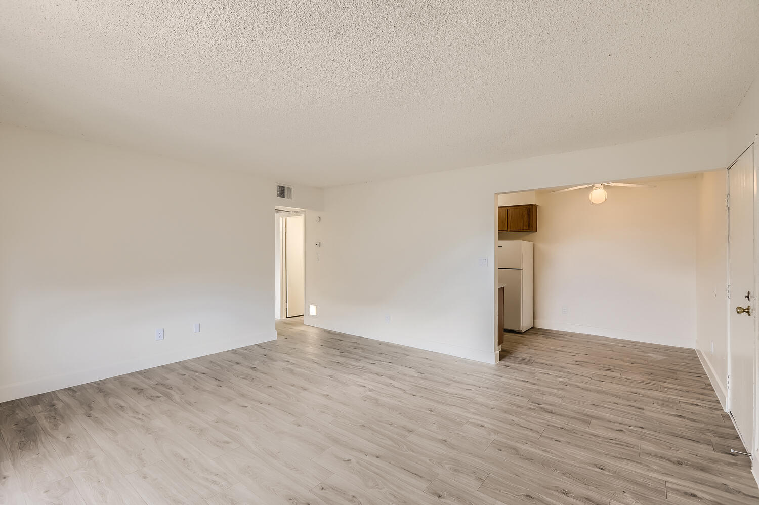 a room with a wooden floor