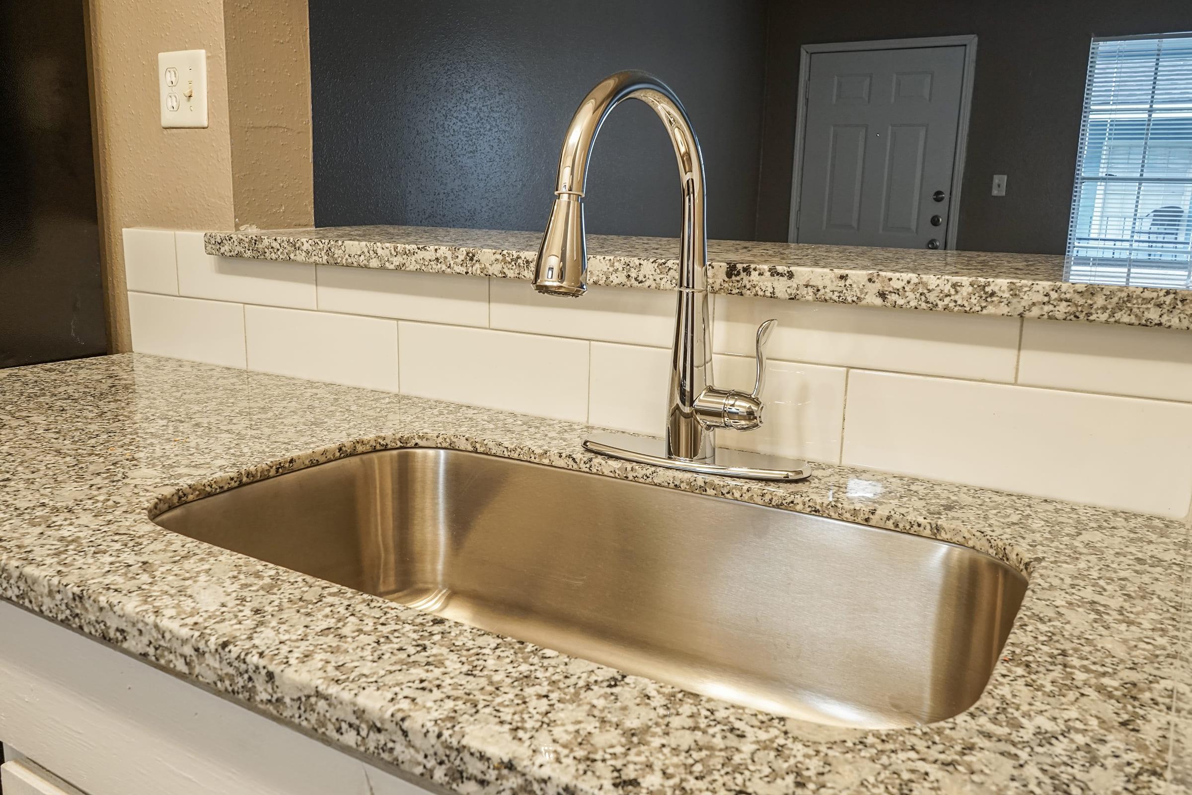 a stainless steel sink