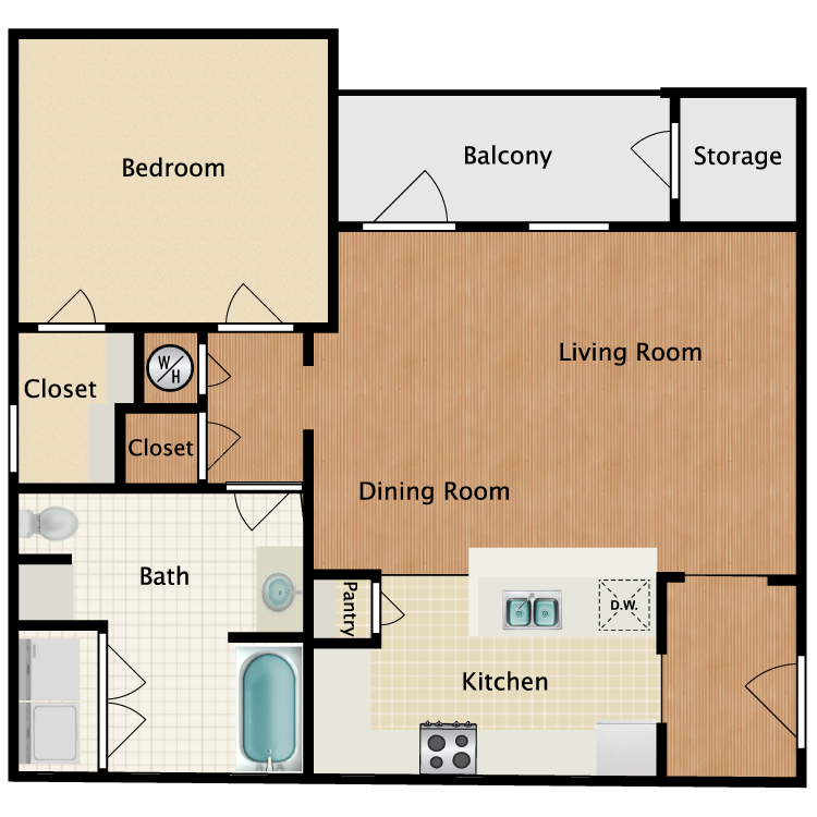Floor plan image of The Acadian