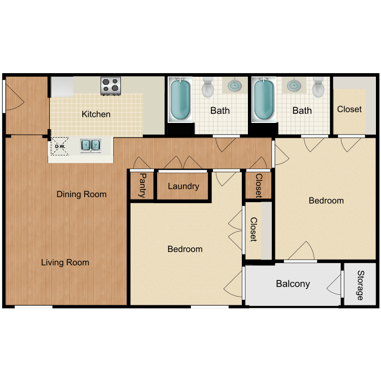 Floor plan image of The Luxe