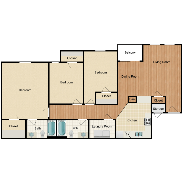 Floor plan image of The Monterey