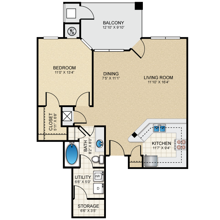 Floor plan image of A3 The Nottingham