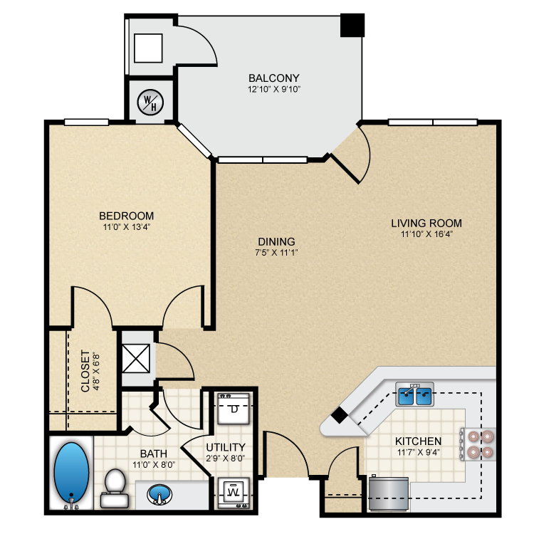 Floor plan image of A2 The Wellington