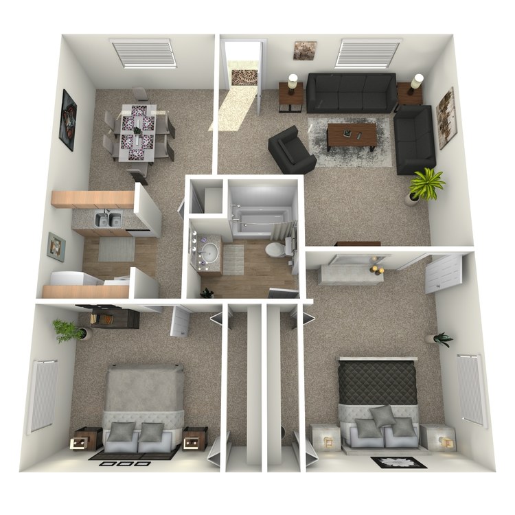 Floor plan image of B1D