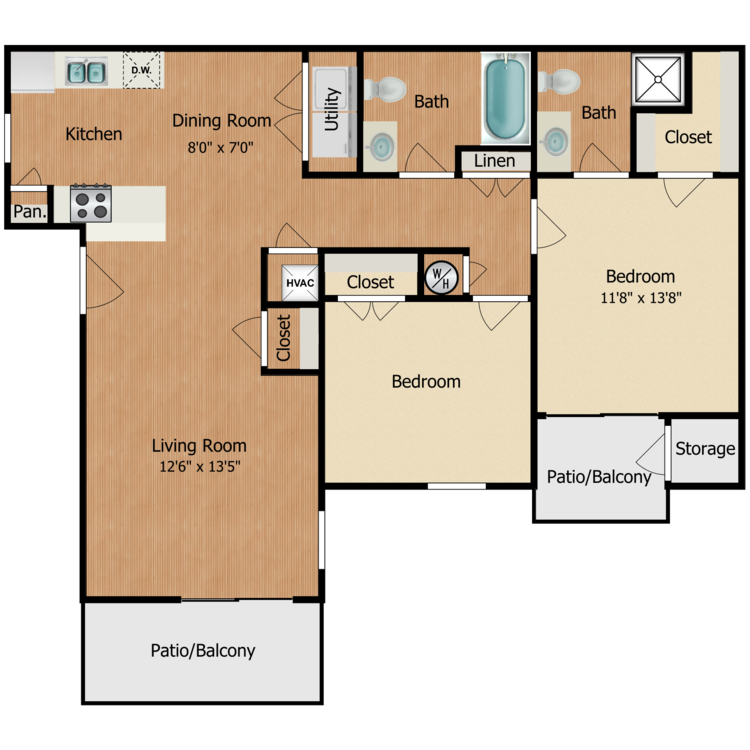 2B floor plan image