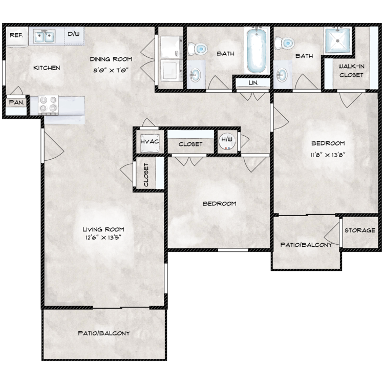 2B floor plan image