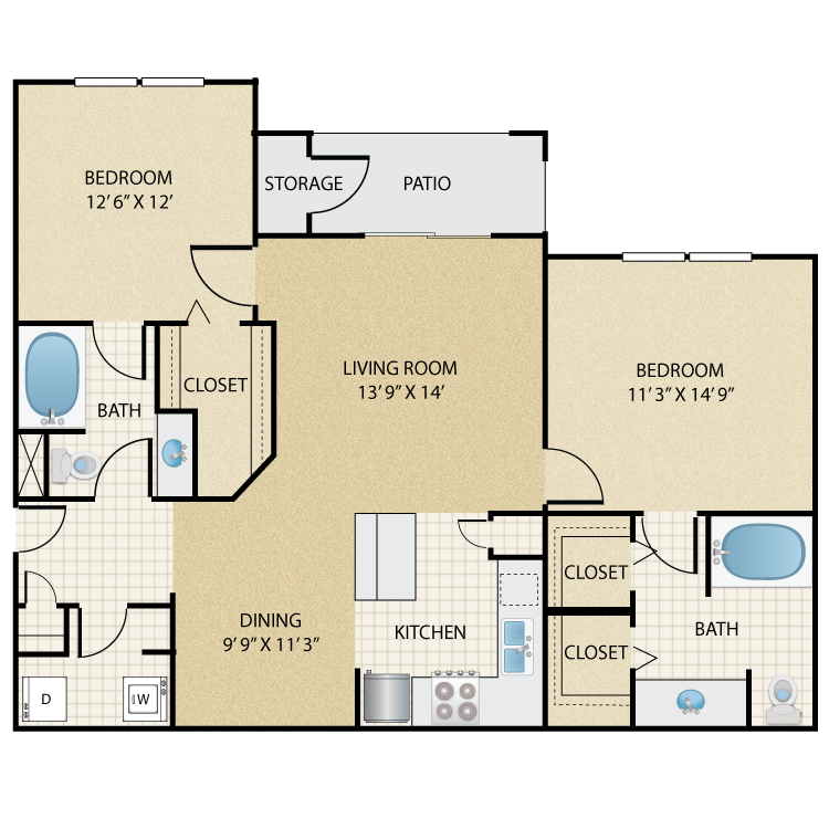 Floor plan image of Hidalgo