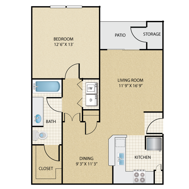 Floor plan image of Taos