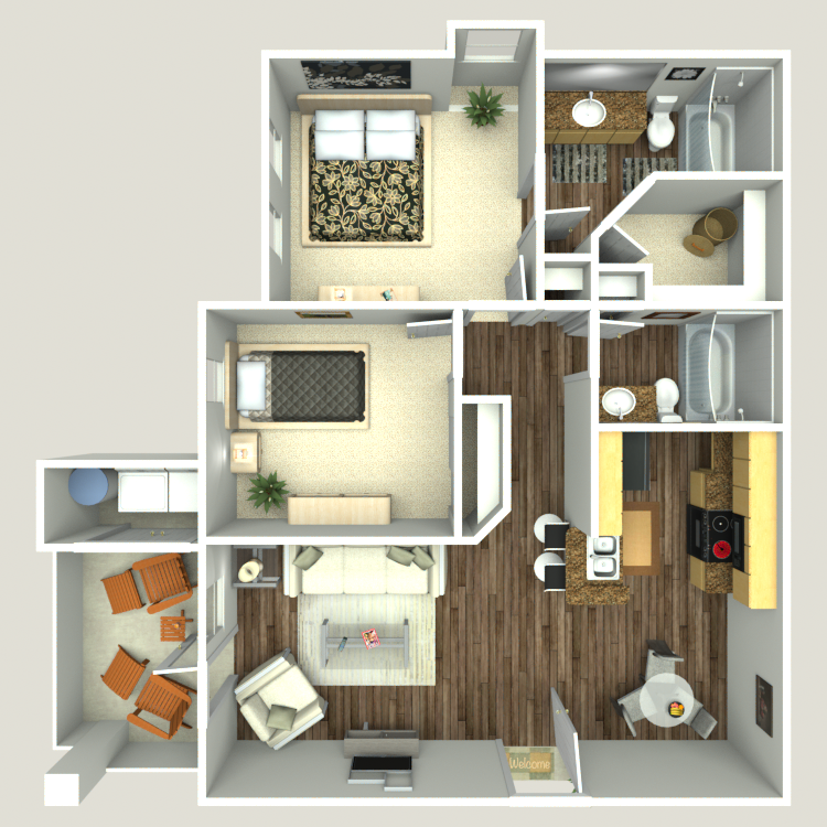 Floor plan image of B2-E