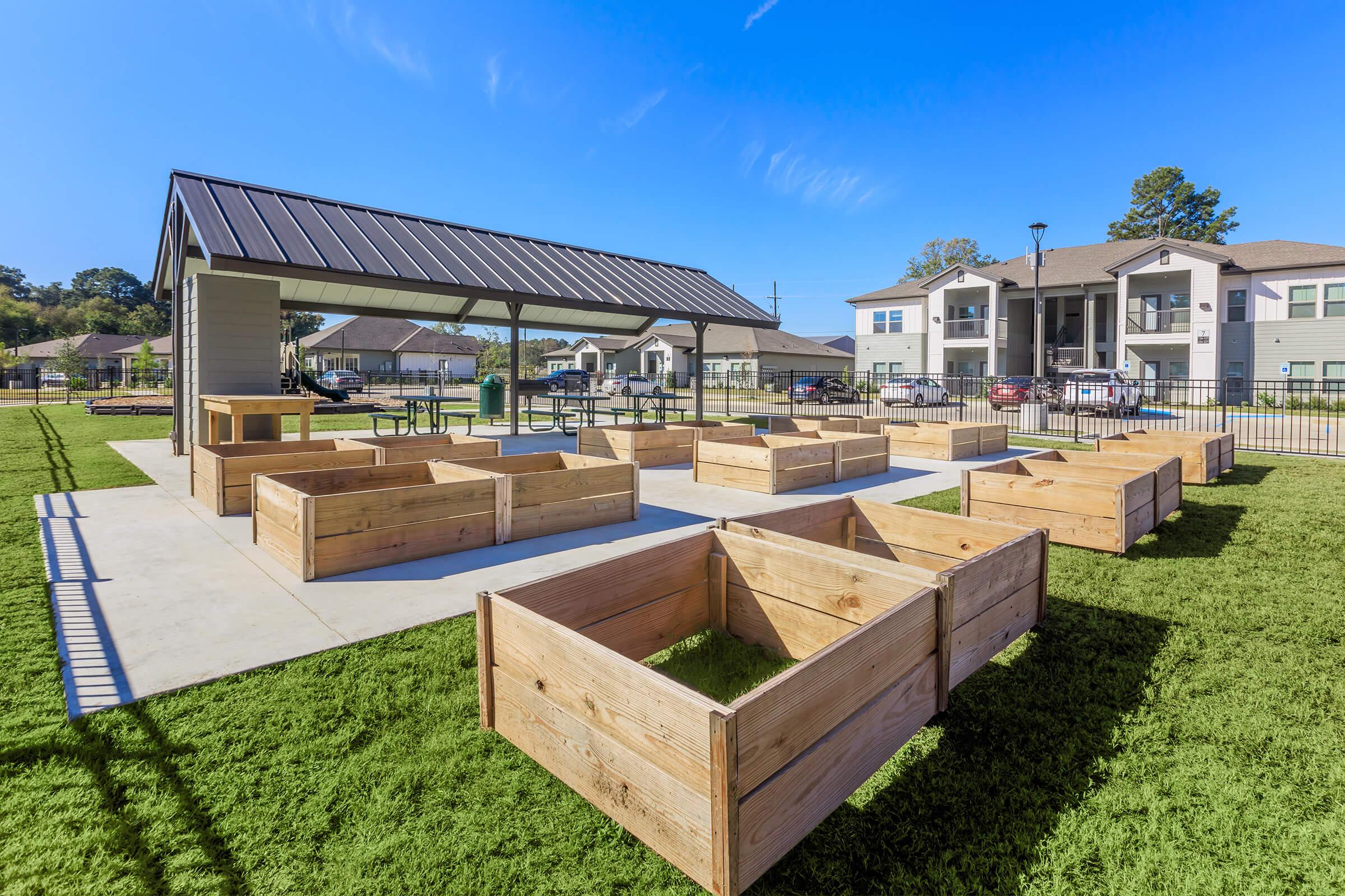 a large lawn in front of a building