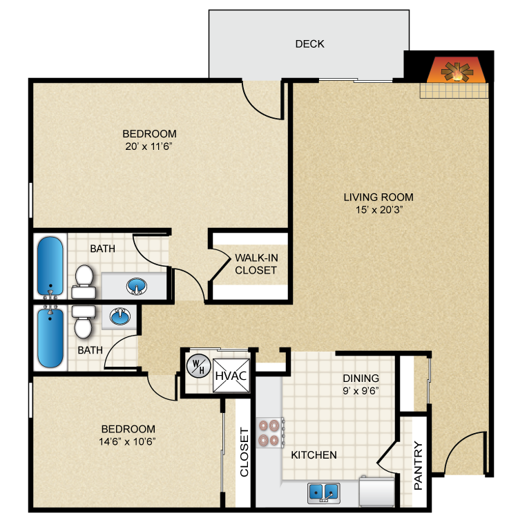 Floor plan image of B2