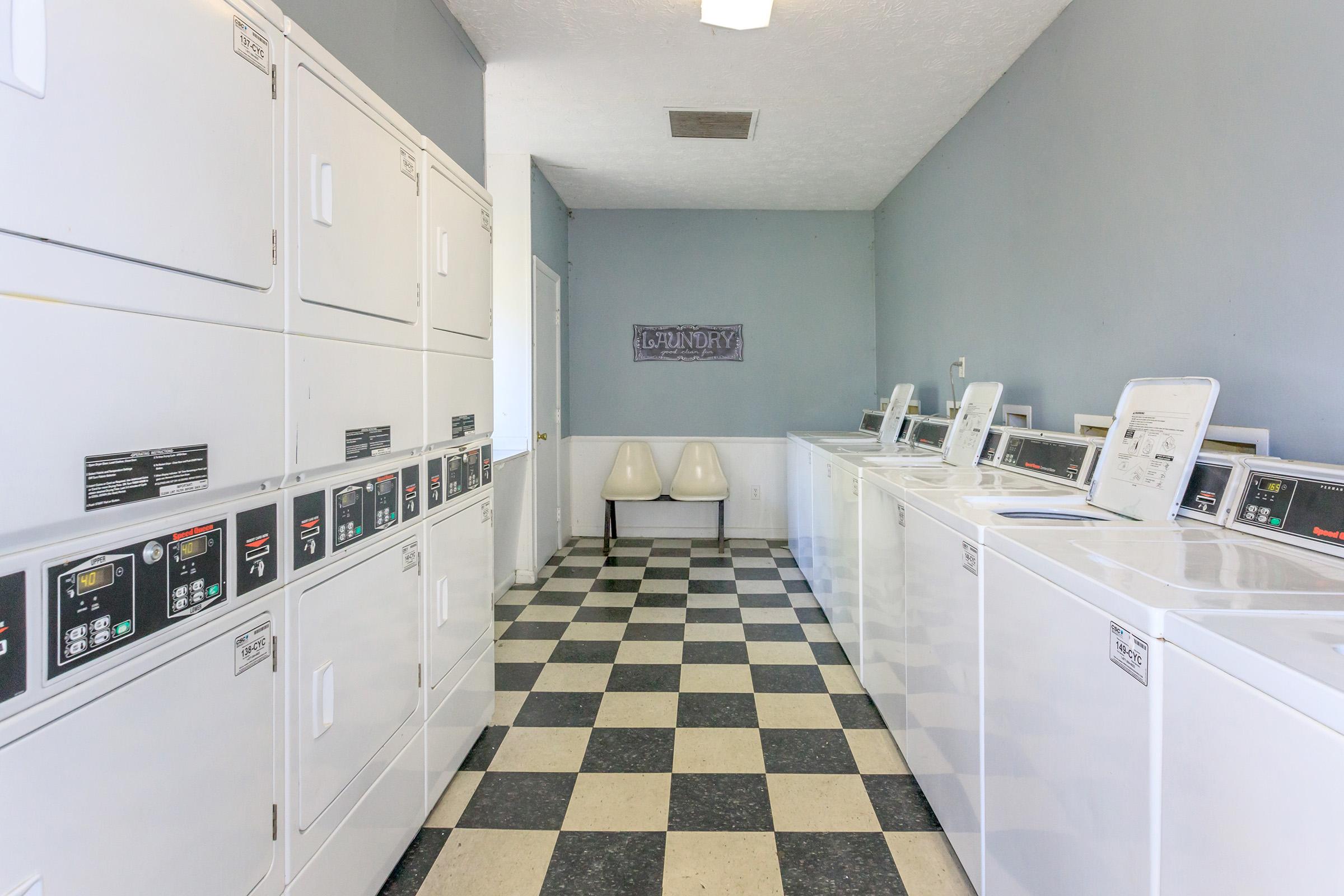 a kitchen with a tile floor