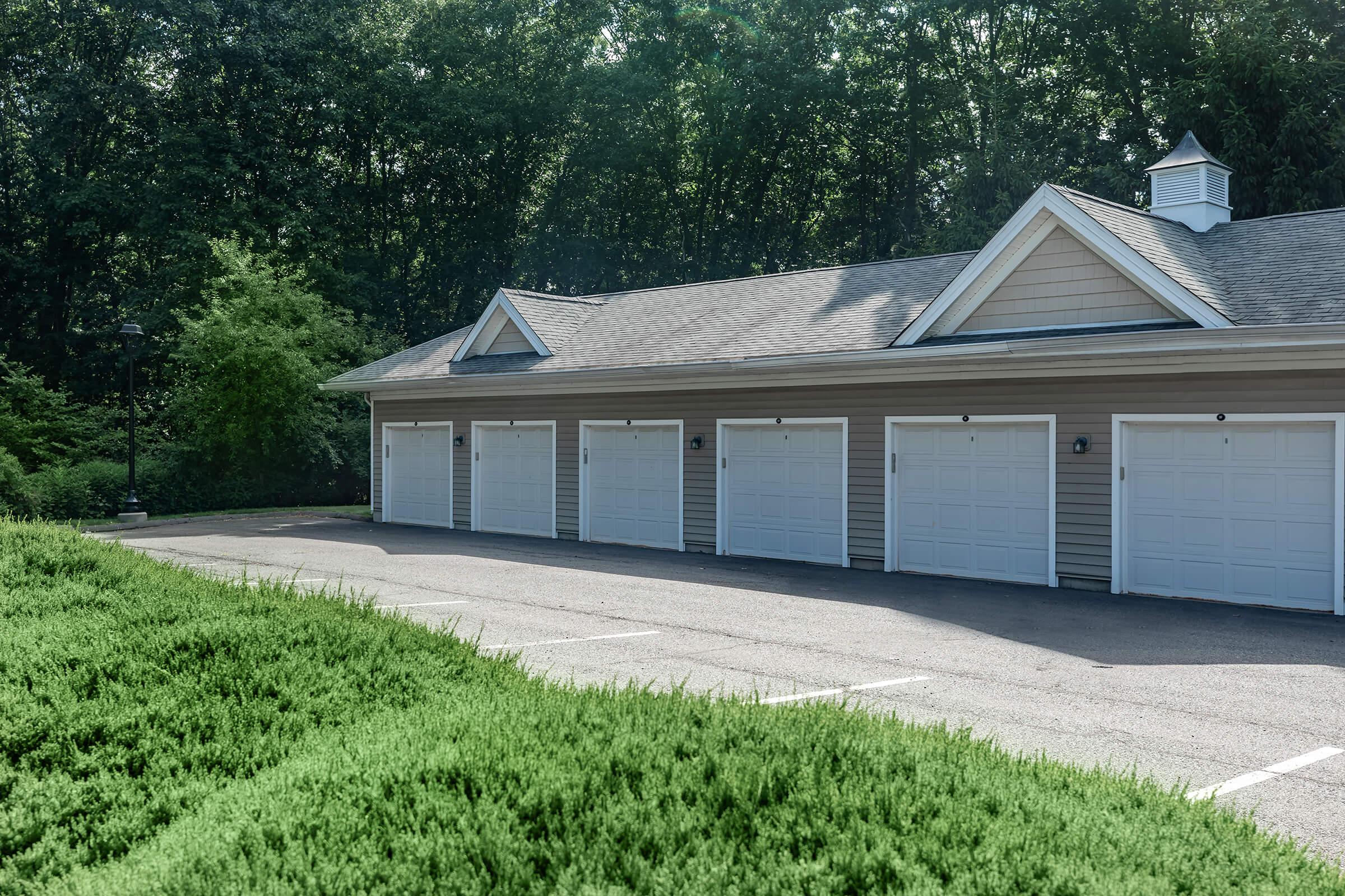 a house with trees in the background