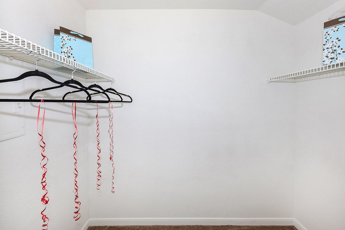 a room with white walls
