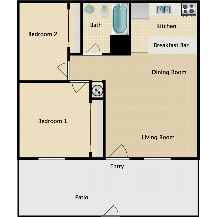 Floor plan image of West Plan B