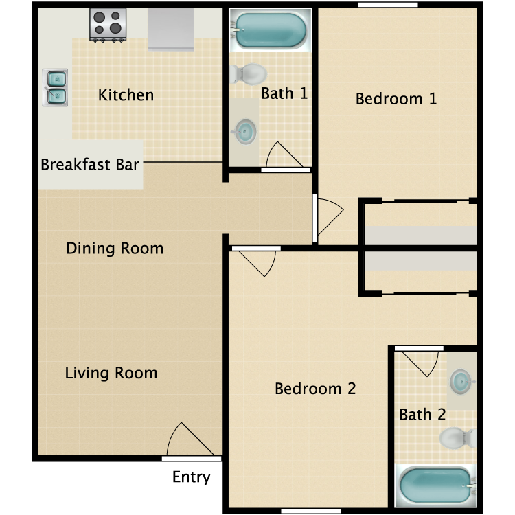 Floor plan image of East Plan C