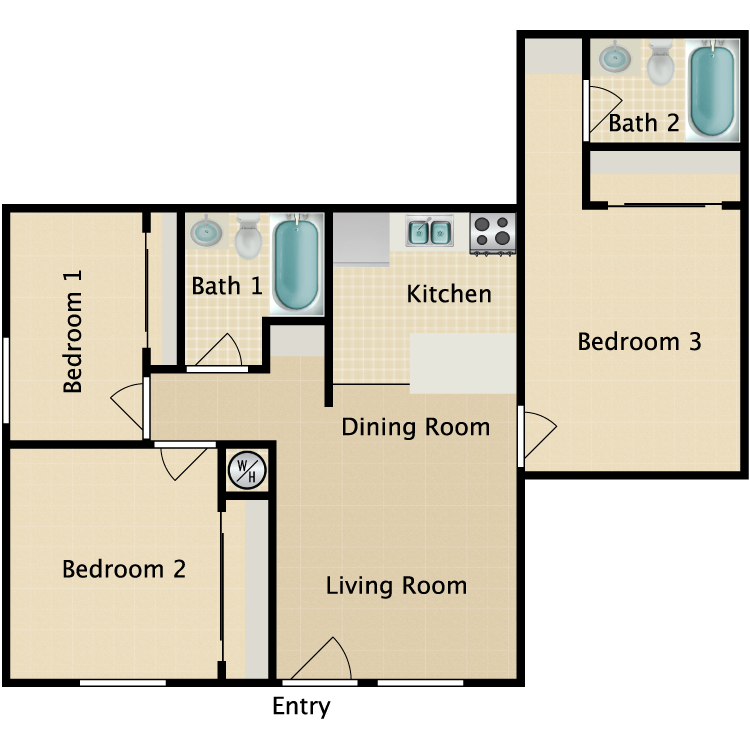 Floor plan image of West Plan D
