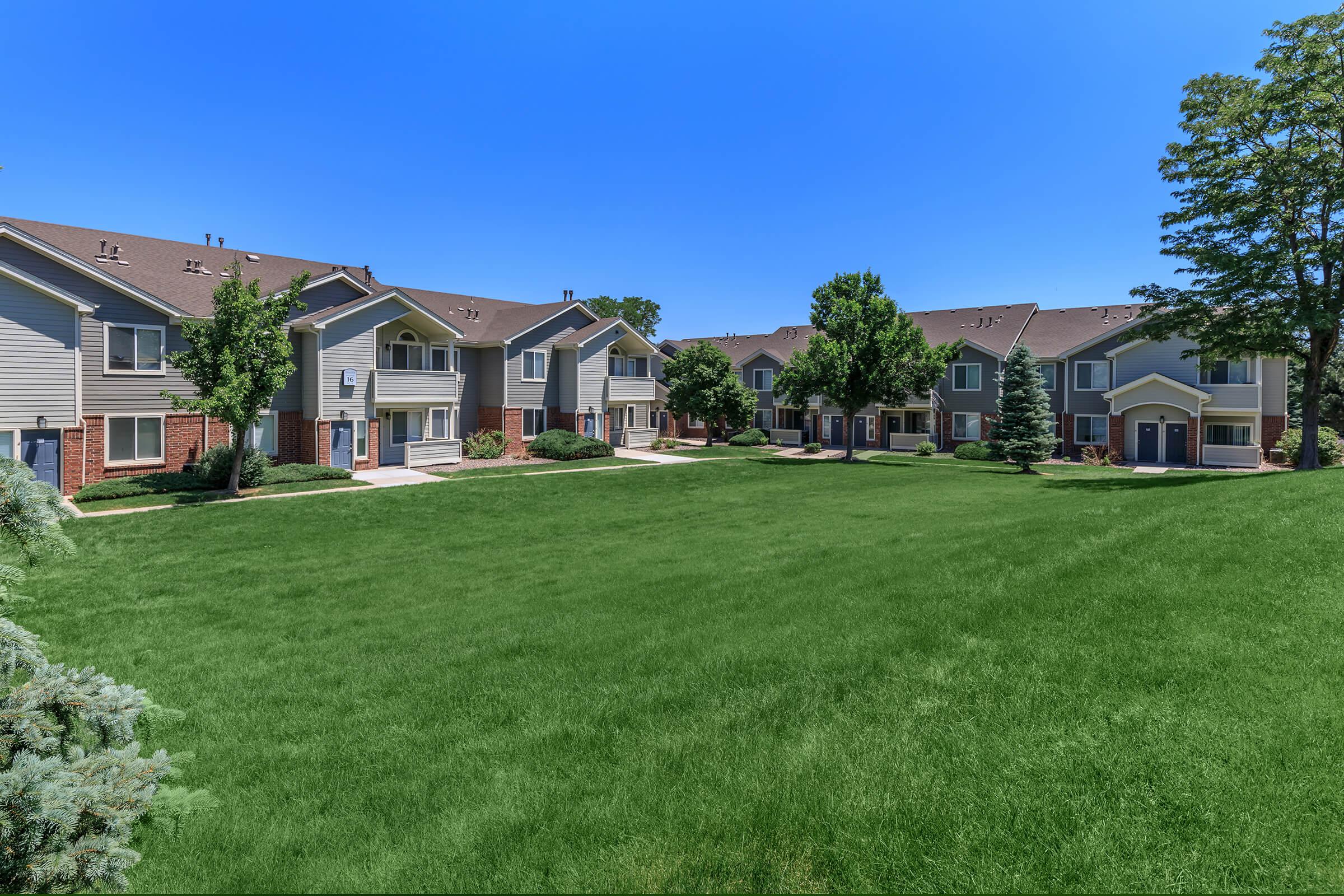 a house with a grass field