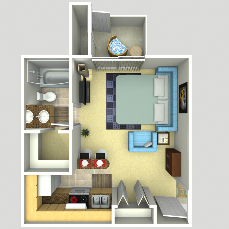 Floor plan image of Studio