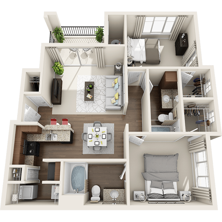Floor plan image of B2