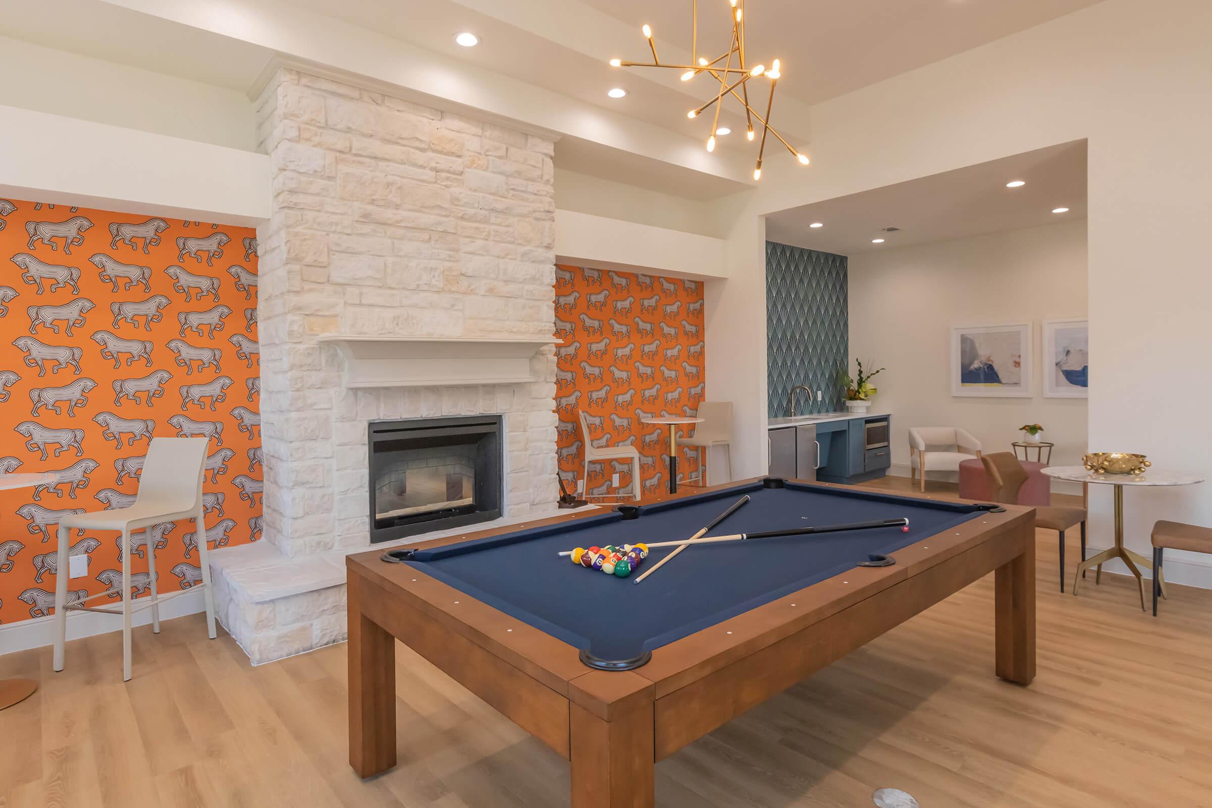 a living room with a wood floor