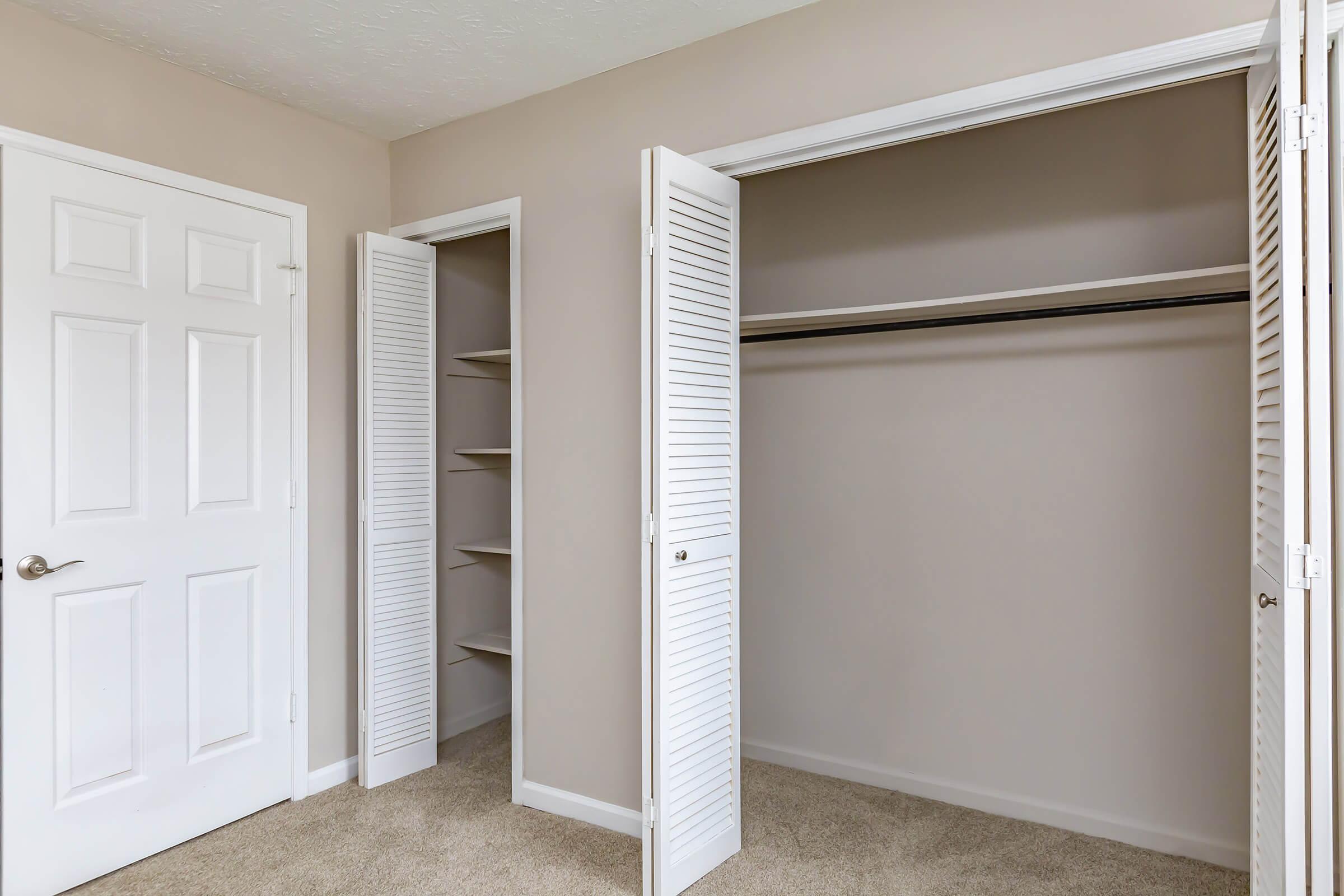 Ample storage space in two bedroom townhome