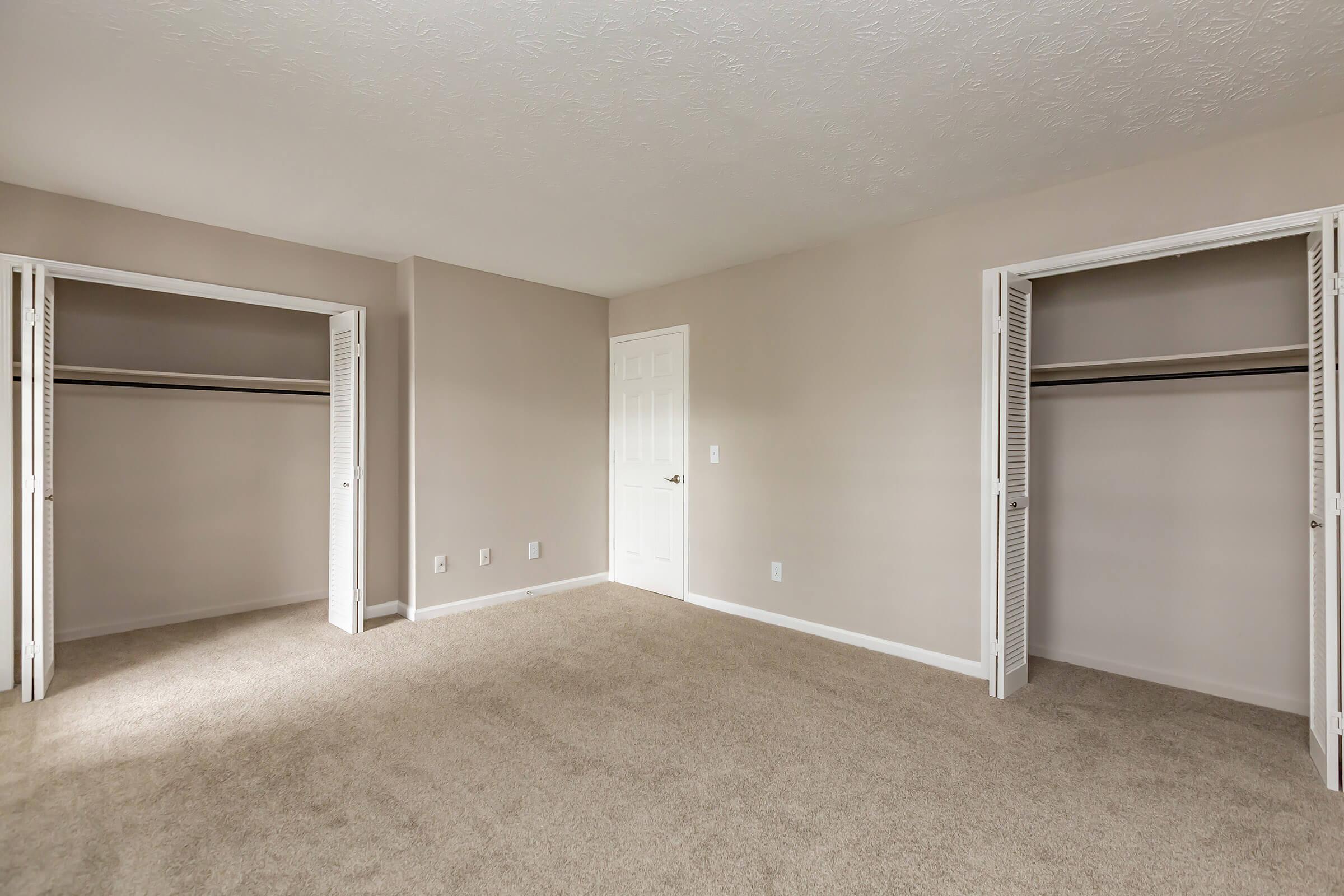 Roomy closets in 2 bedroom townhome
