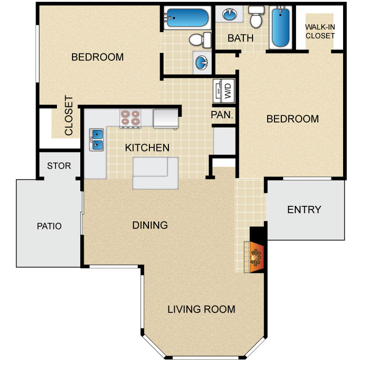 Floor plan image of B2