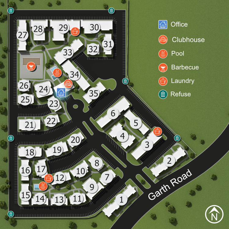 We make every effort to make our website accessible to anybody, especially those with disabilities. If you have question in terms of the relative location of an amenity or apartment home, please give us a call.