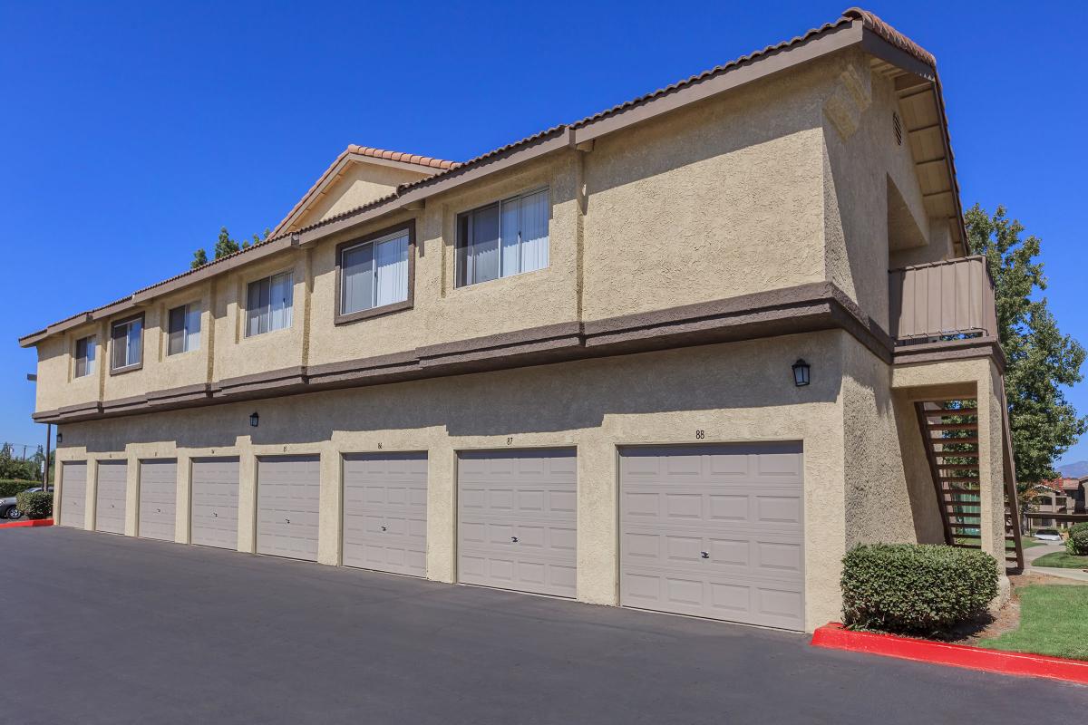 Community building with attached garages