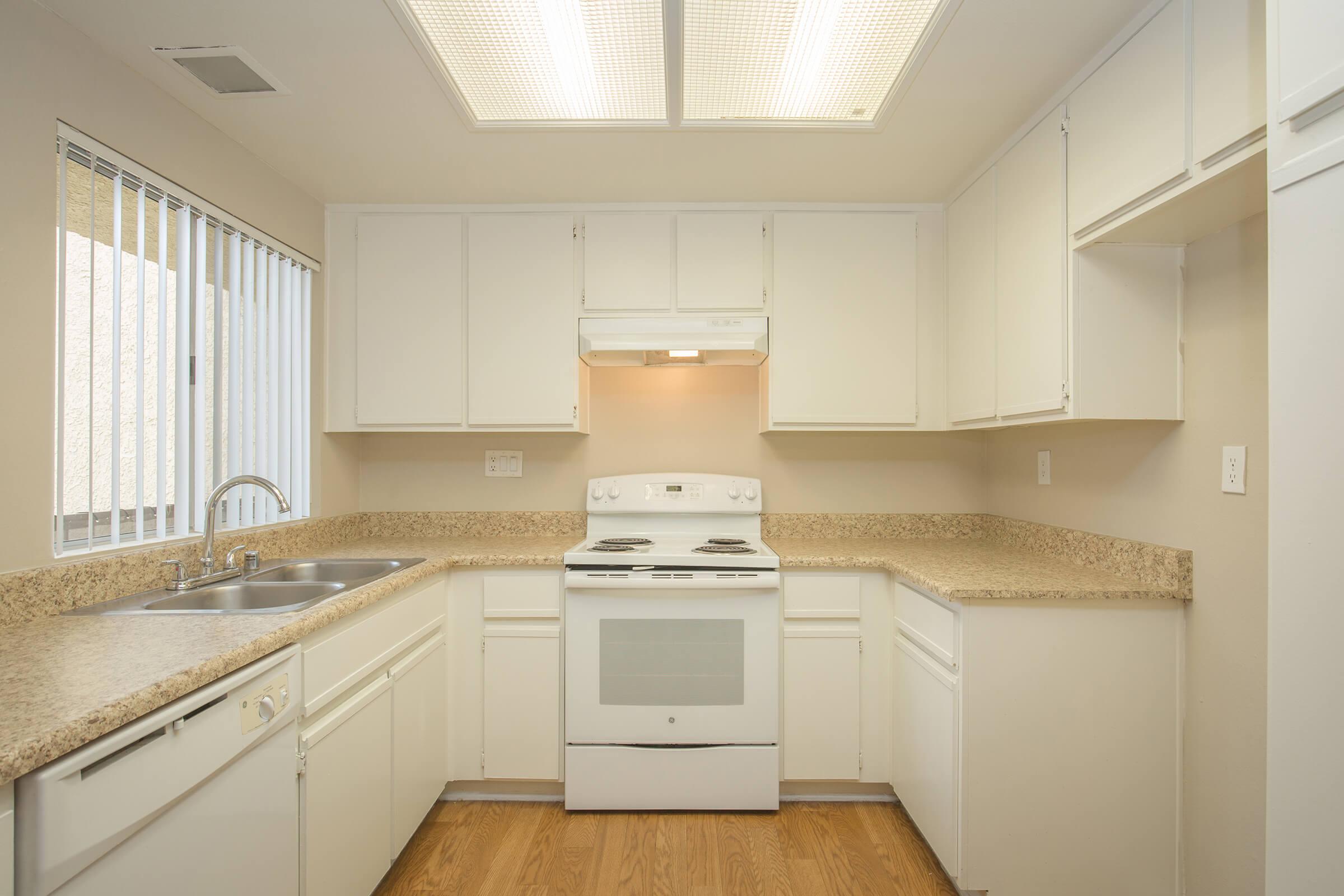 Kitchen with wooden floors