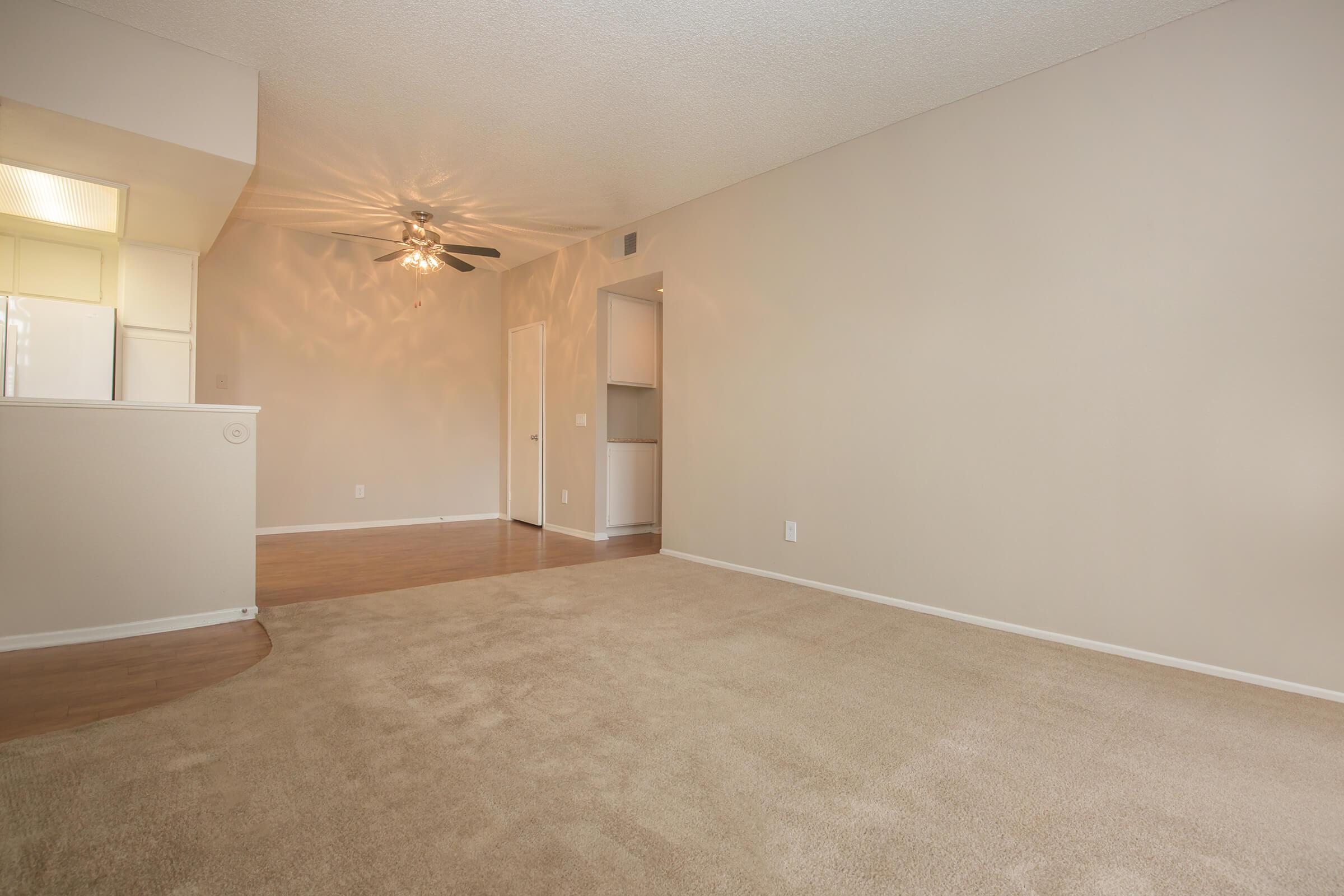 Living room with carpet