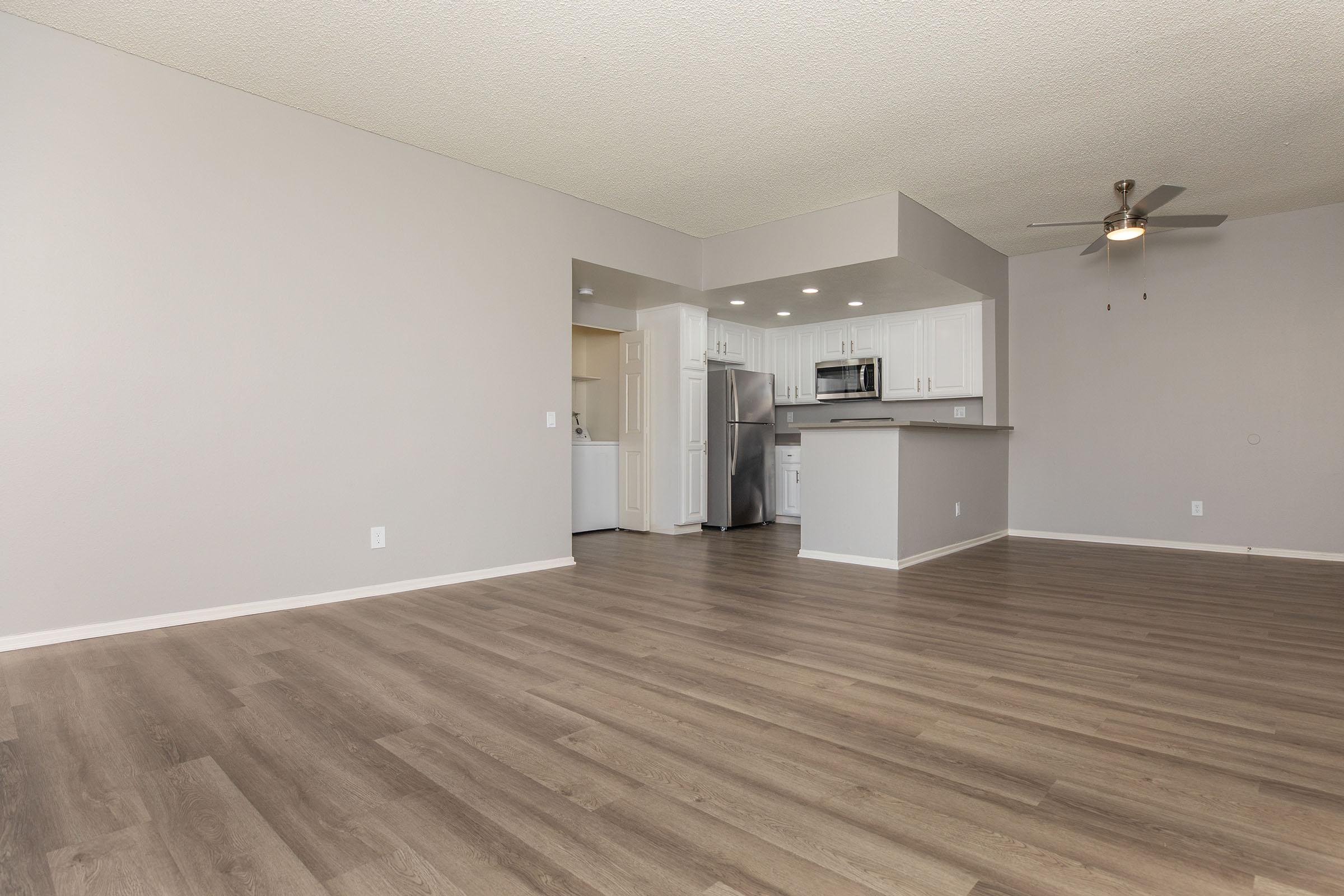 a room with a wooden floor