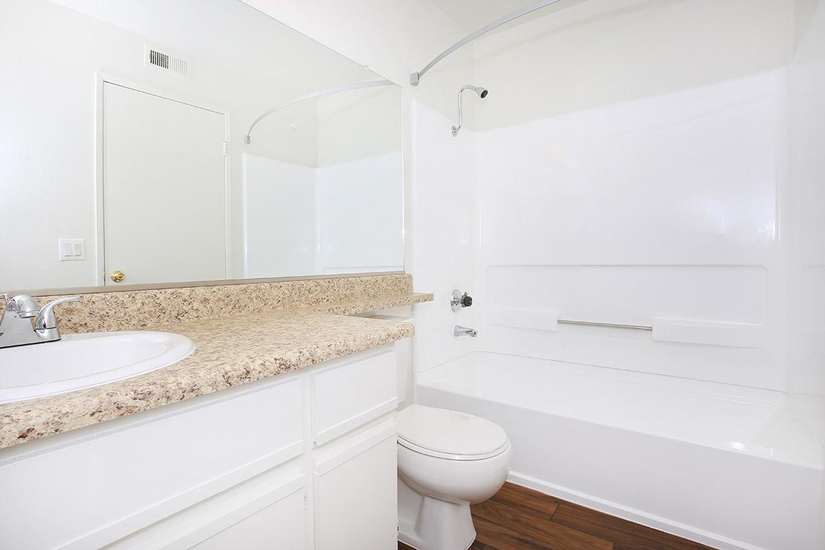 Bathroom with granite countertops