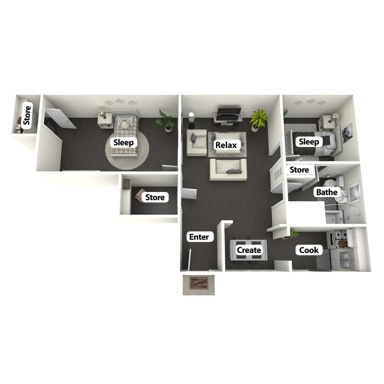 Floor plan image of James Dean Suite