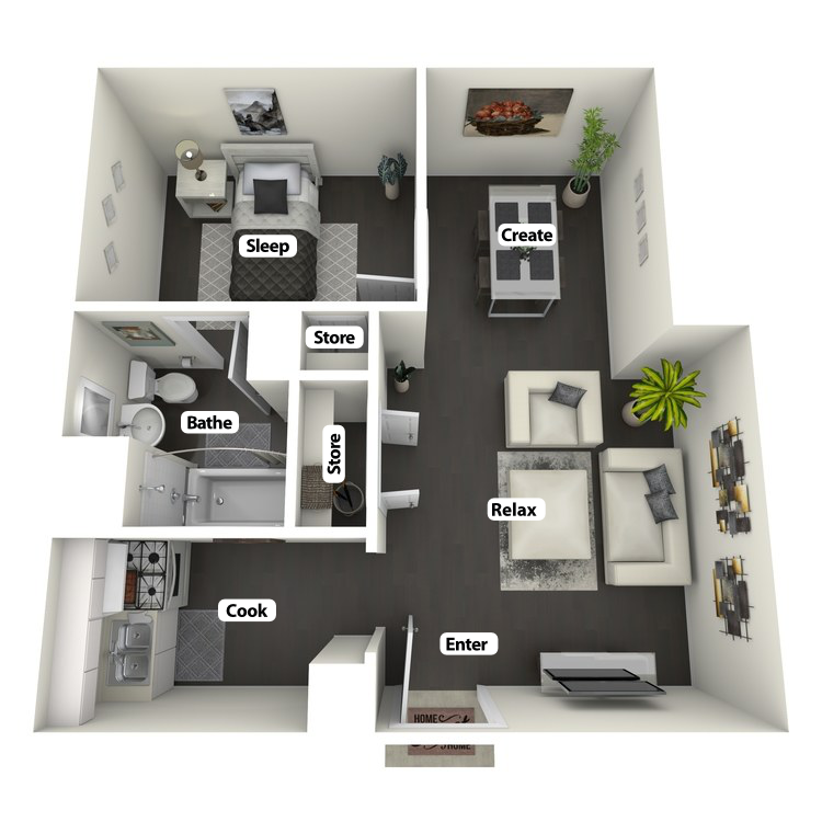 Floor plan image of J Ottis Adams Flat