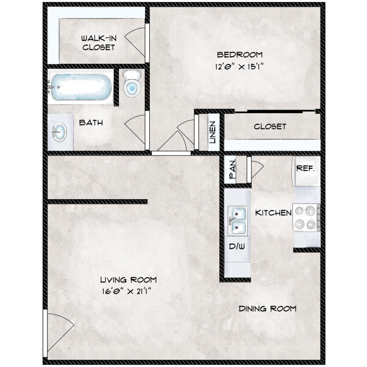 Floor plan image of A1