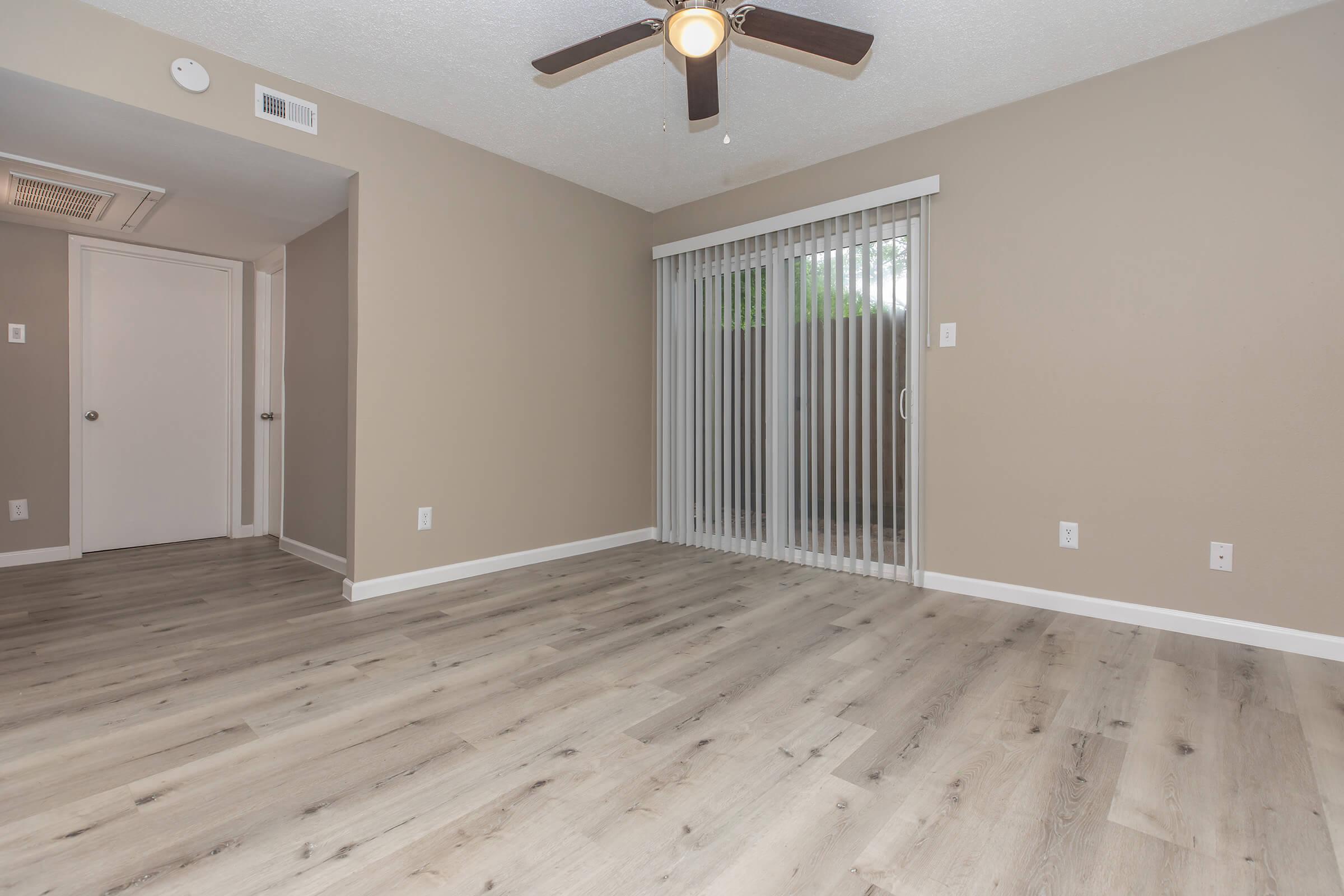 a room with a wooden floor