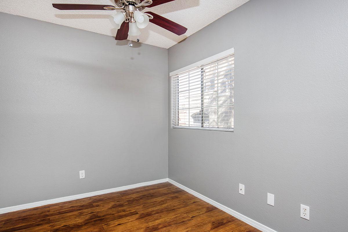 a room with white walls
