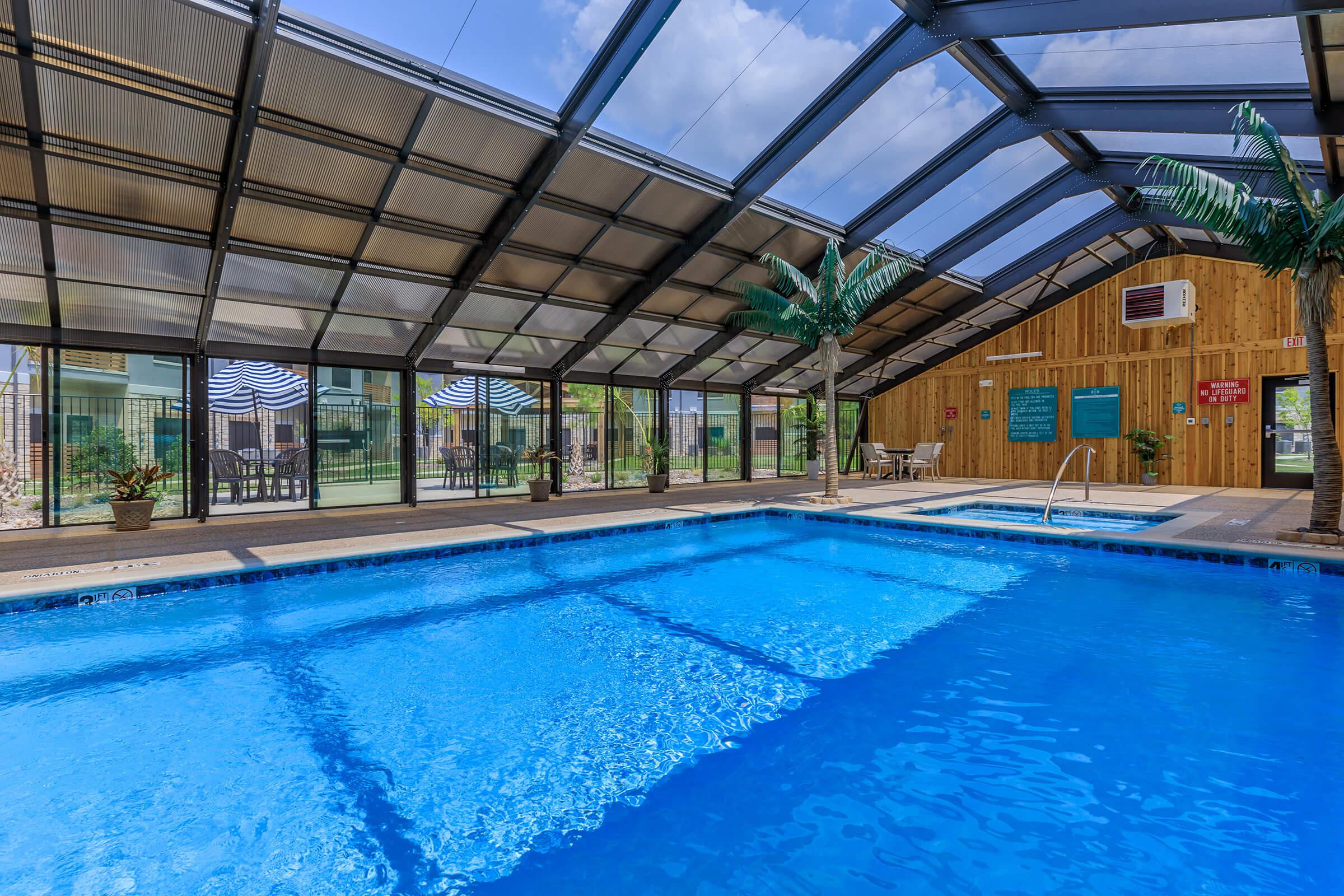 an empty swimming pool