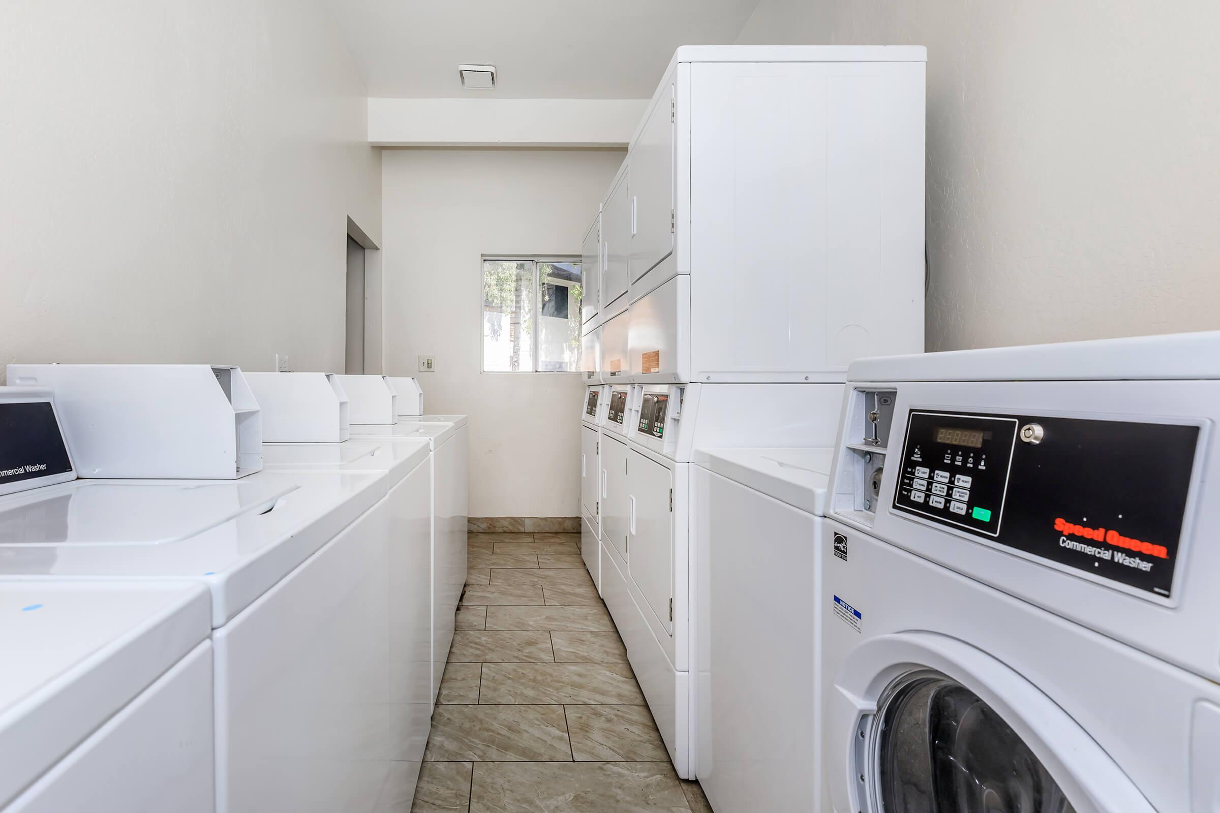 a washer in a kitchen