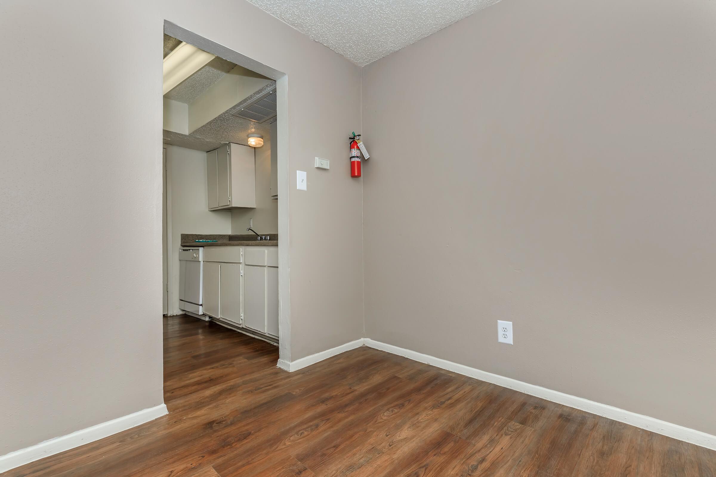 a room with a wooden floor