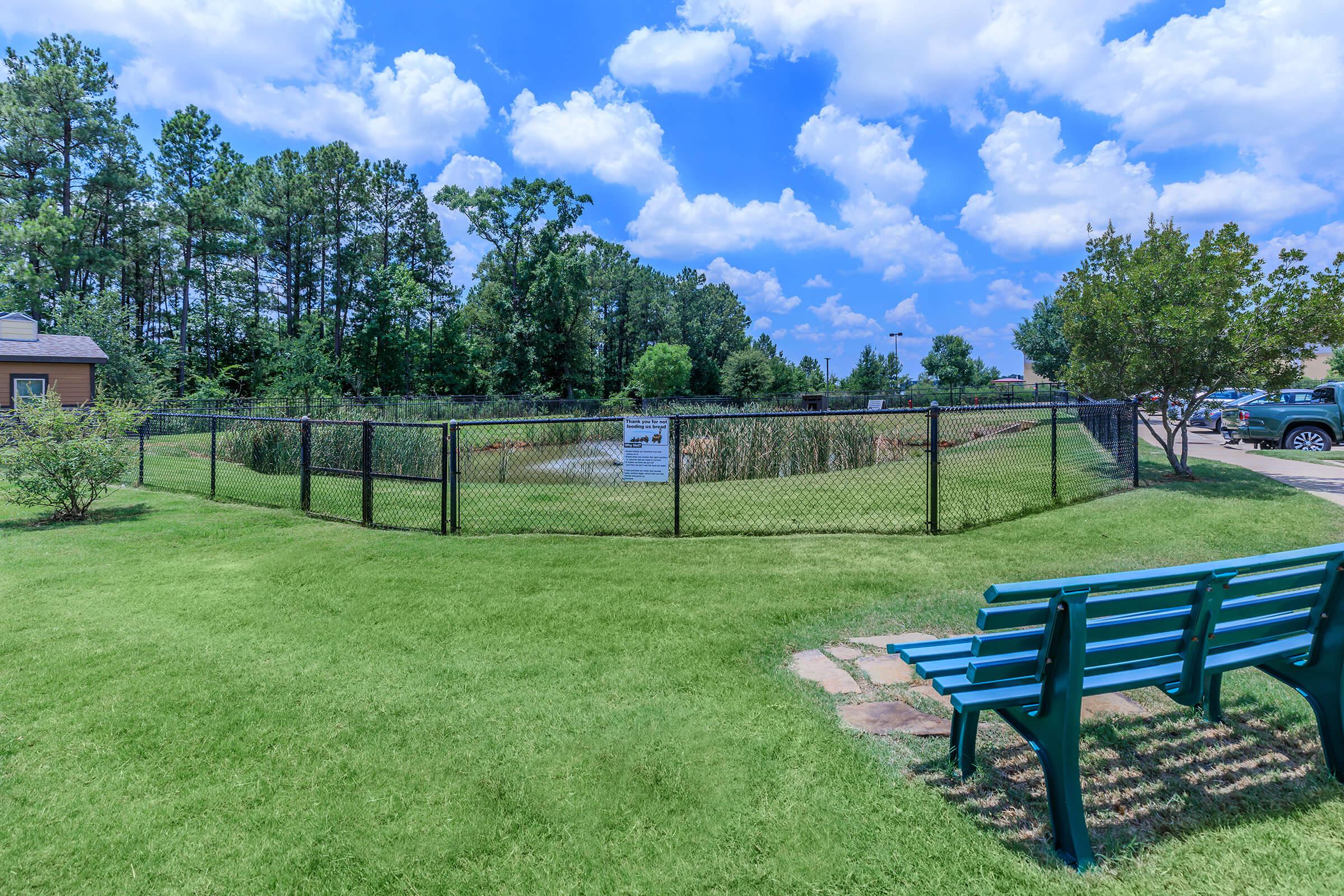 Paladin Apartments paw park with green grass