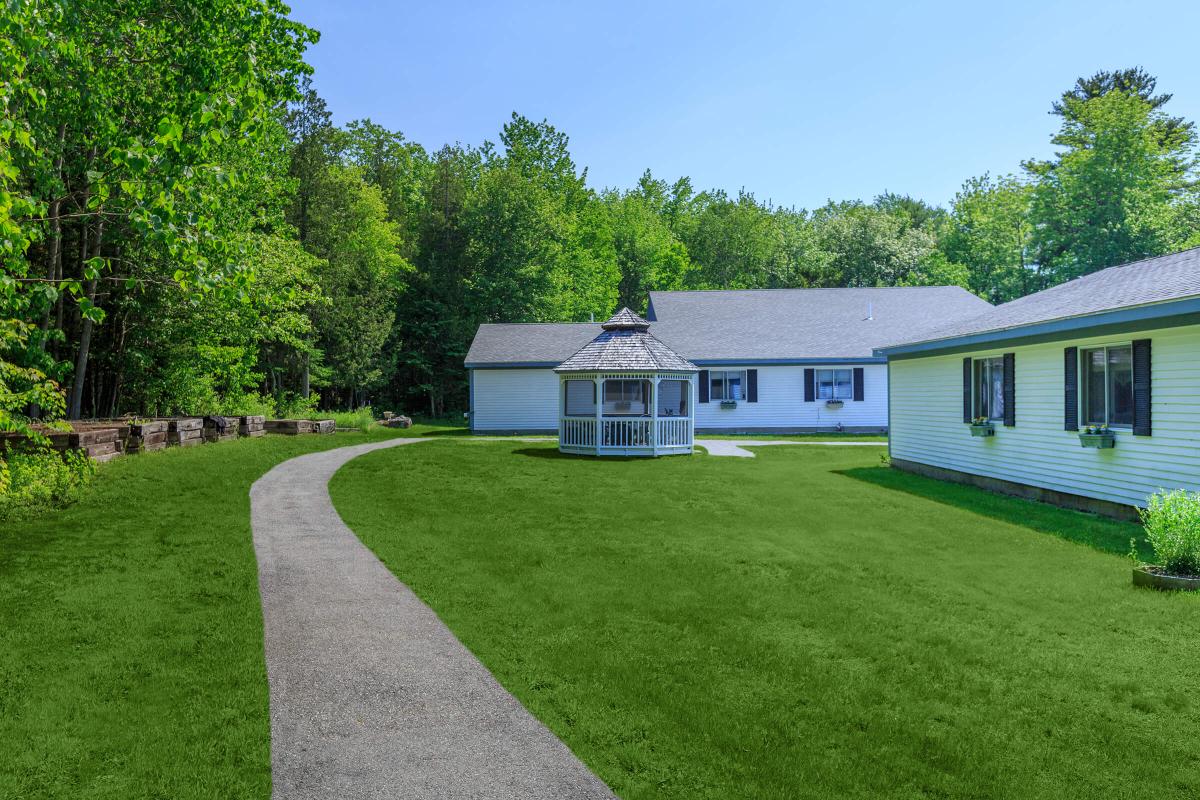 a large lawn in front of a house