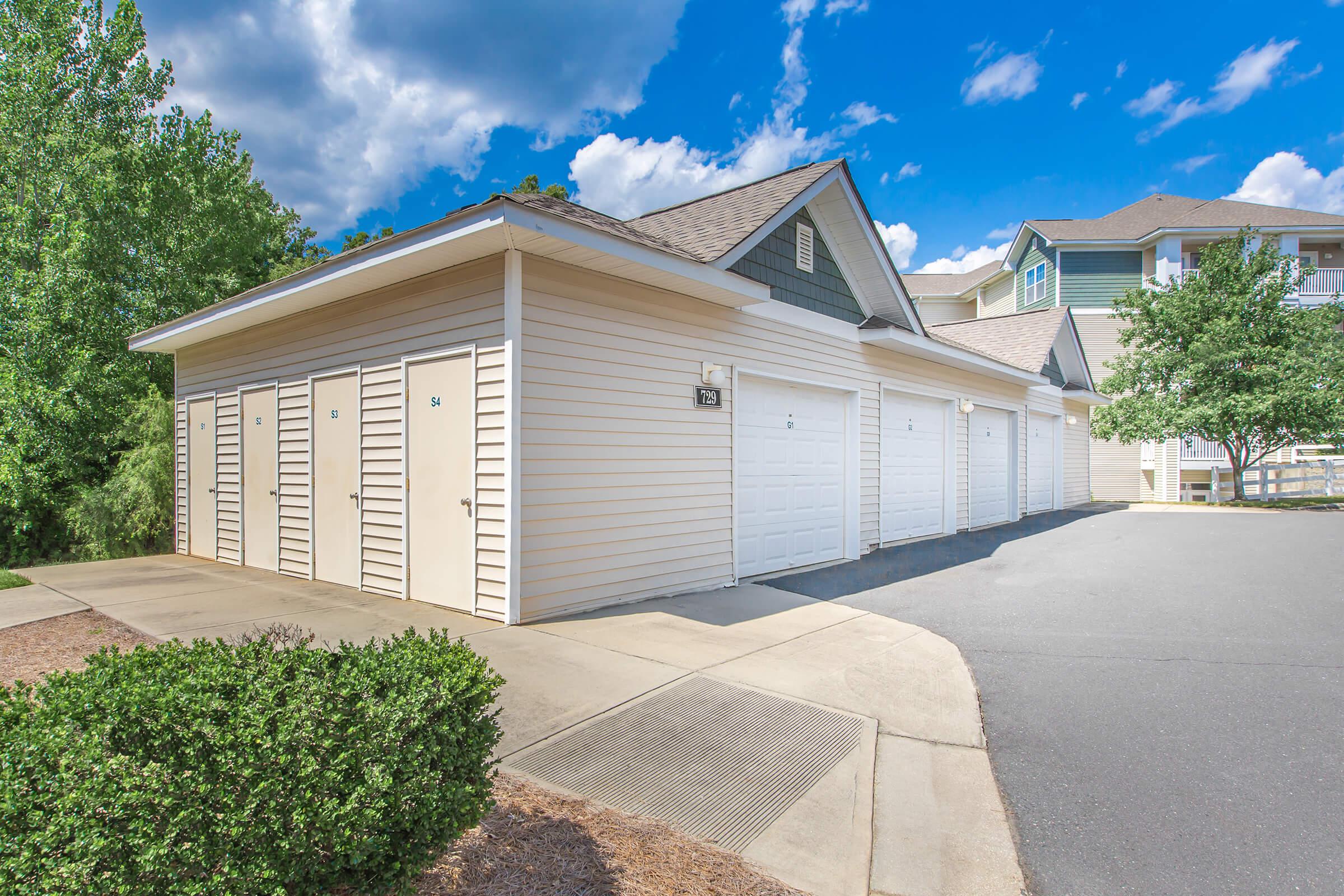 Garage parking with remote access at Whisper Creek in Rock Hill, SC.